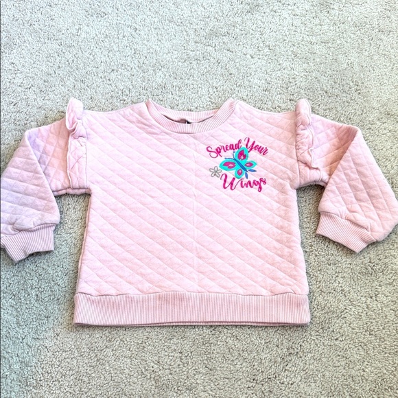 Disney Pink Quilted Kids Encanto Sweatshirt Size 4T - Picture 2 of 6